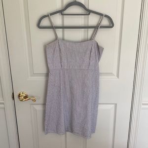 Brandy Melville Dress Blue & White Stripe/Pinstripe
